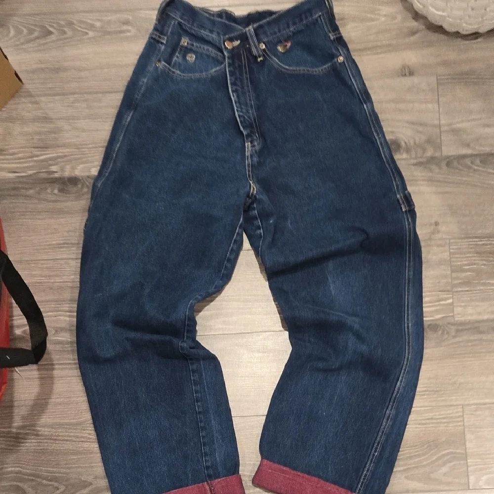 Rockamn Blue Jeans with Red Accents - Picture 1 of 4